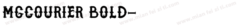 MgCourier Bold字体转换